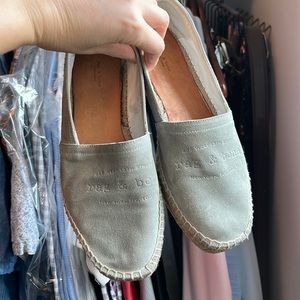Rag & Bone Edie Suede Leather Espadrille Slip On